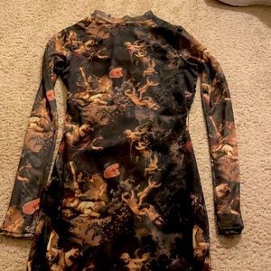 HIGH NECK BODYCON DRESS